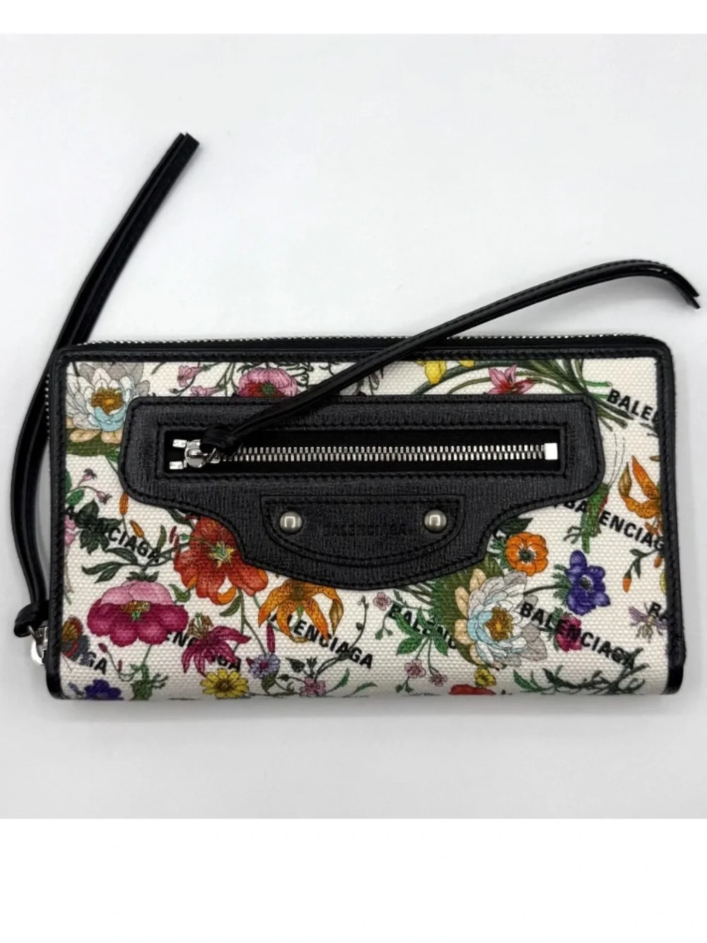 Gucci X Balenciaga Floral Wristlet/ Wallet